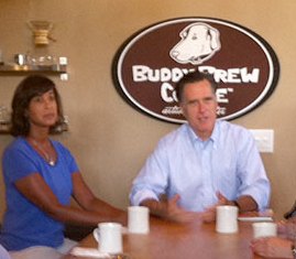 Mitt Romney at Buddy Brew