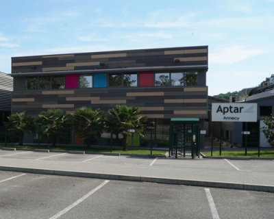 Aptar"s anodizing and stamping workshop in Annecy, France