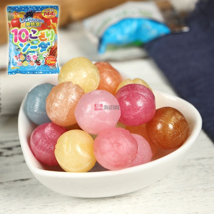 日本进口零食 RIBON理本10味水果汽水味硬糖