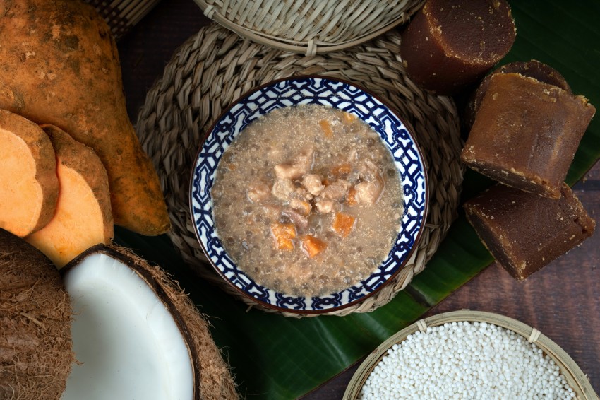 马来西亚进口方便即食甜点婆罗洲椰浆亚答莫莫喳喳西米露